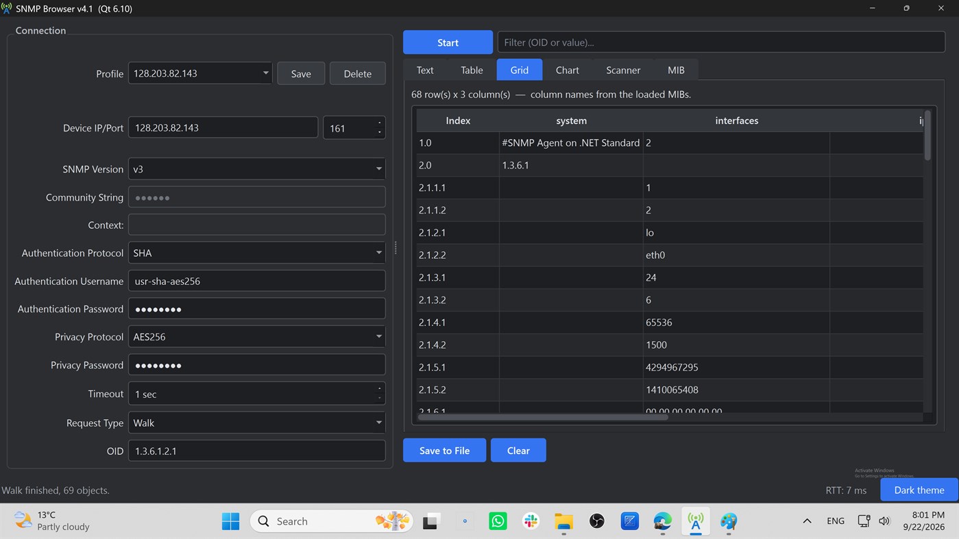 #3. SNMP Browser (Windows) โดย: Srdzan Kostenarov