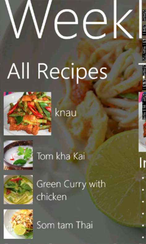 Weekly Thai Recipe Screenshots 2