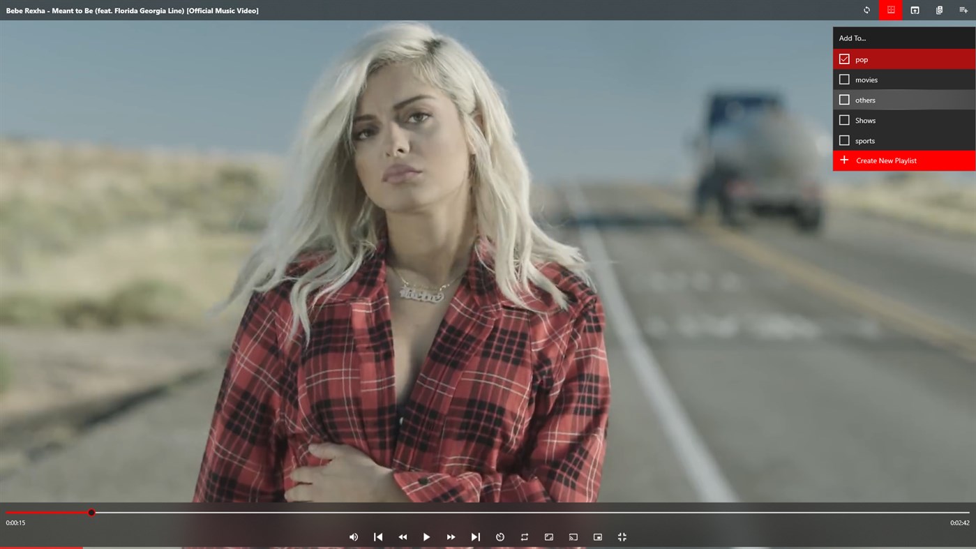 #2. Fluent Video Player (Windows) 由: Touseefbsb
