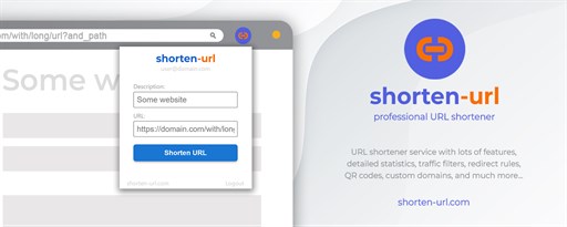 shorten-url : Professional URL shortener marquee promo image