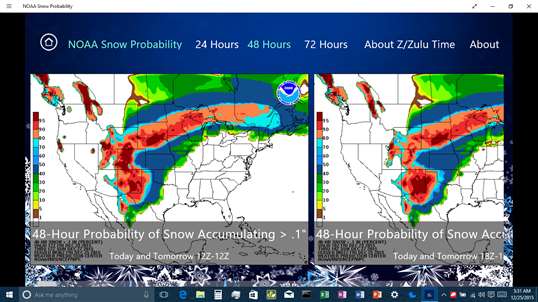 NOAA Snow Probability screenshot 2
