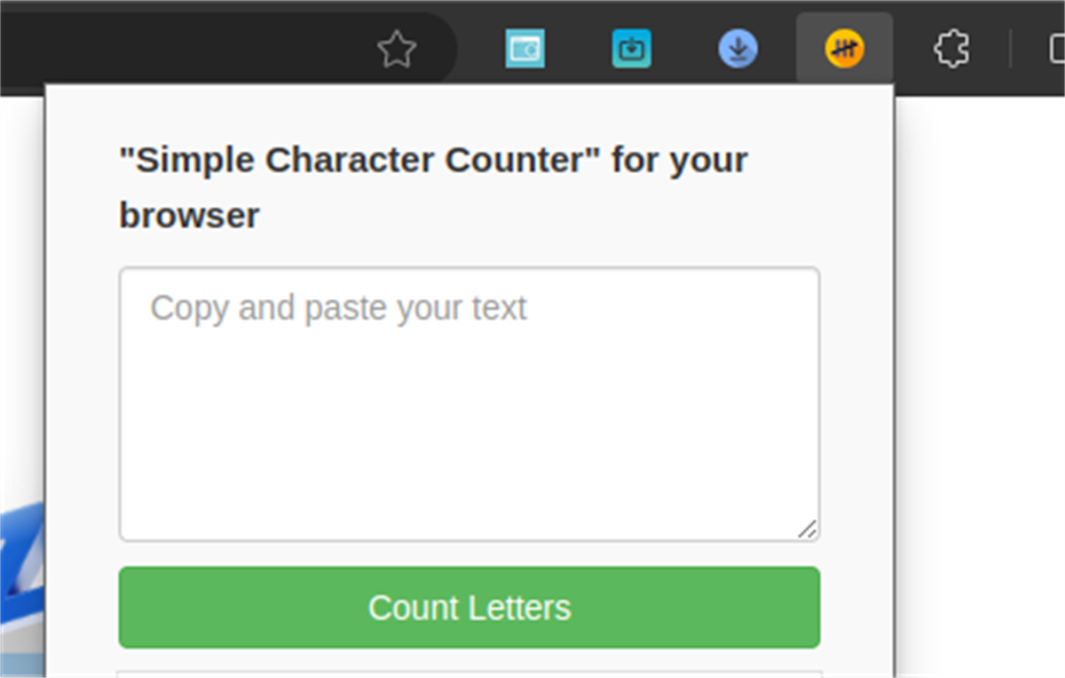 Character, Letter and Word Counter