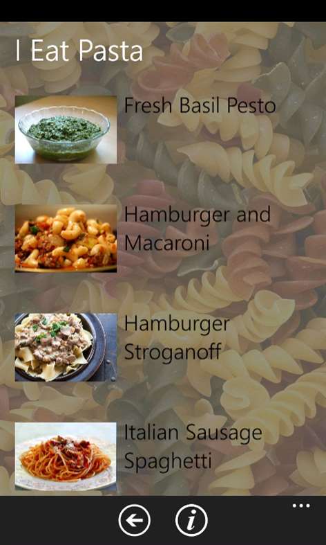 Pasta Recipes Screenshots 1