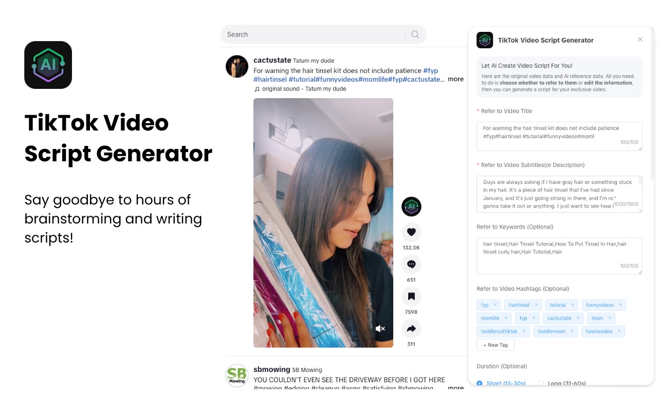 AI Script Generator for TikTok