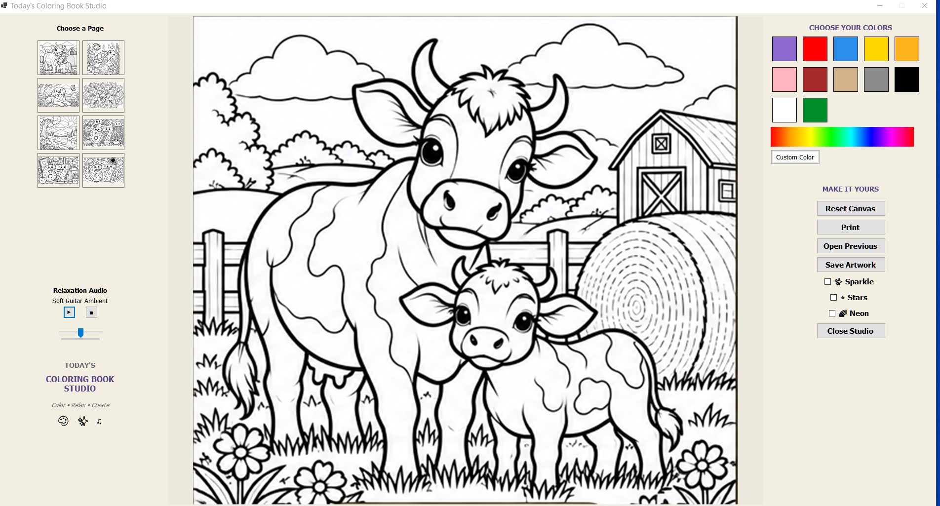Today’s Coloring Book Studio screenshot