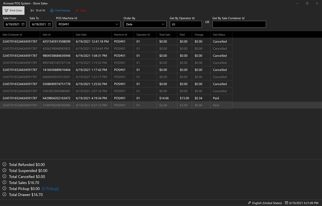 #8. Arrowat POS System (Windows) 由: Arrowat LLC