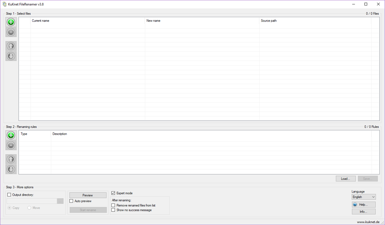 #1. KuKnet FileRenamer (Windows) بواسطة: KuKnet Software