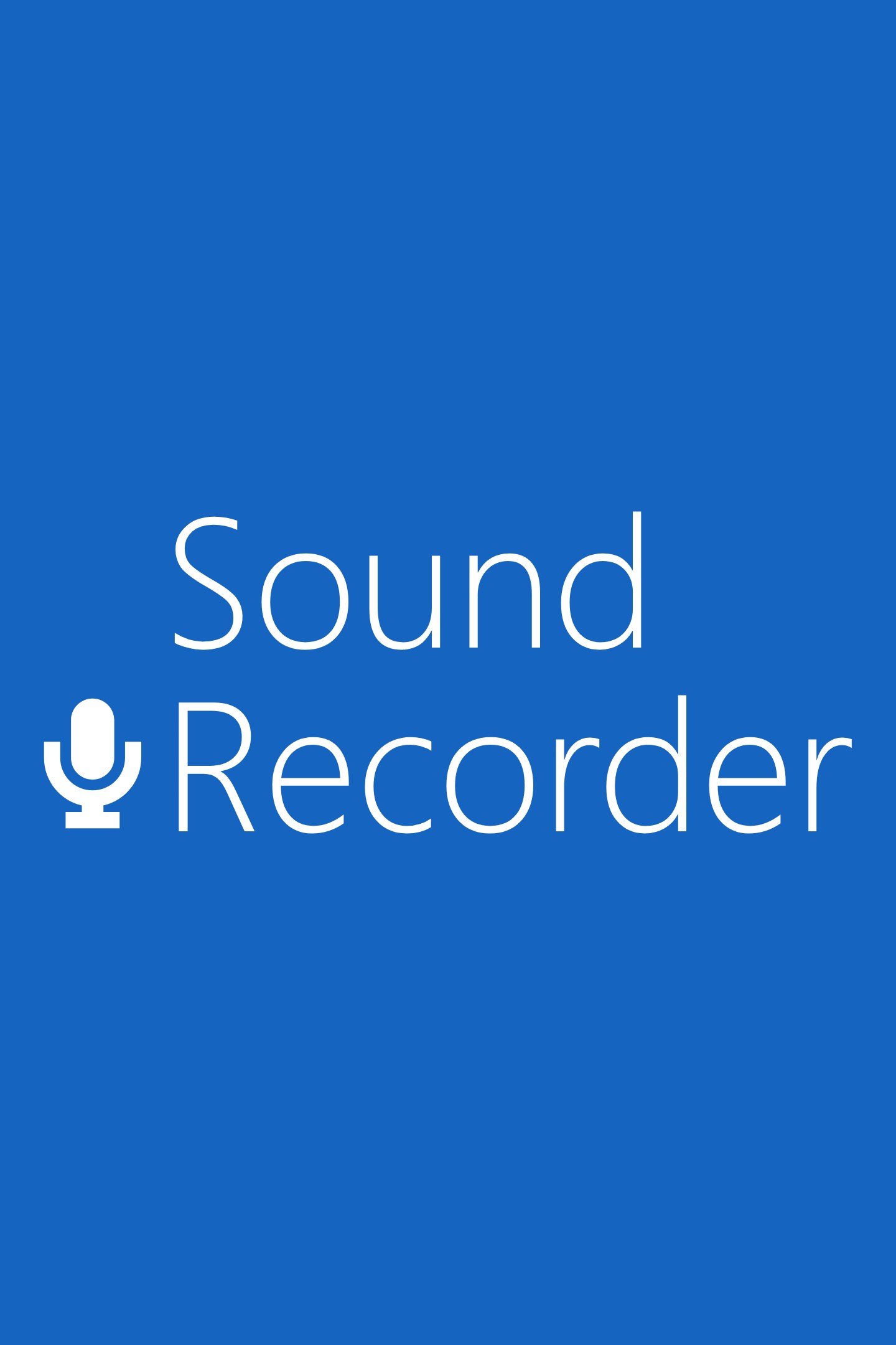Sound Recorder App