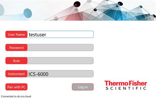 ICS-6000 Tablet App screenshot 1