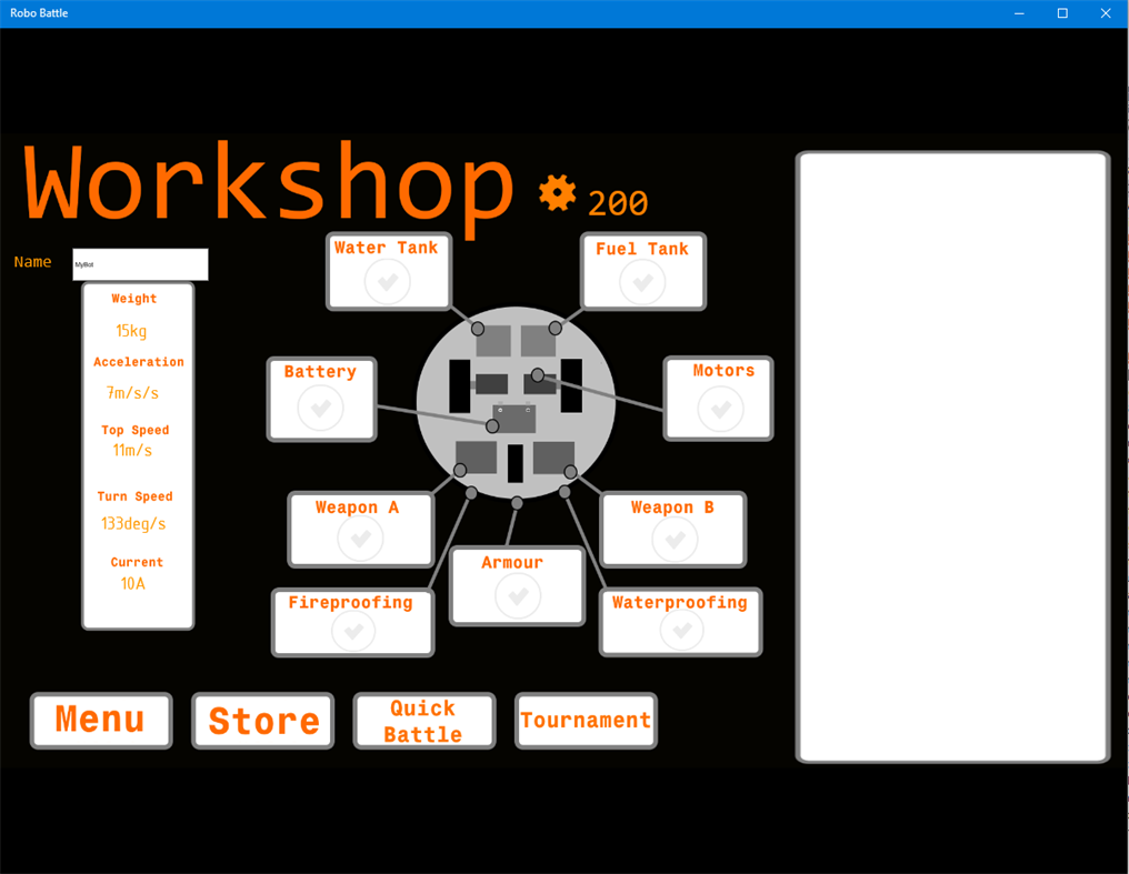 #2. Robo Battle (Windows) By: CraftySims