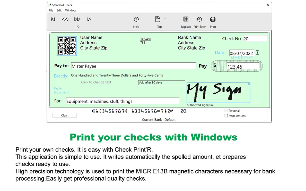 #1. Check Print'R + (Windows) 由: MIchel Bujardet Ets