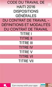 Code du Travail - Haiti screenshot 2