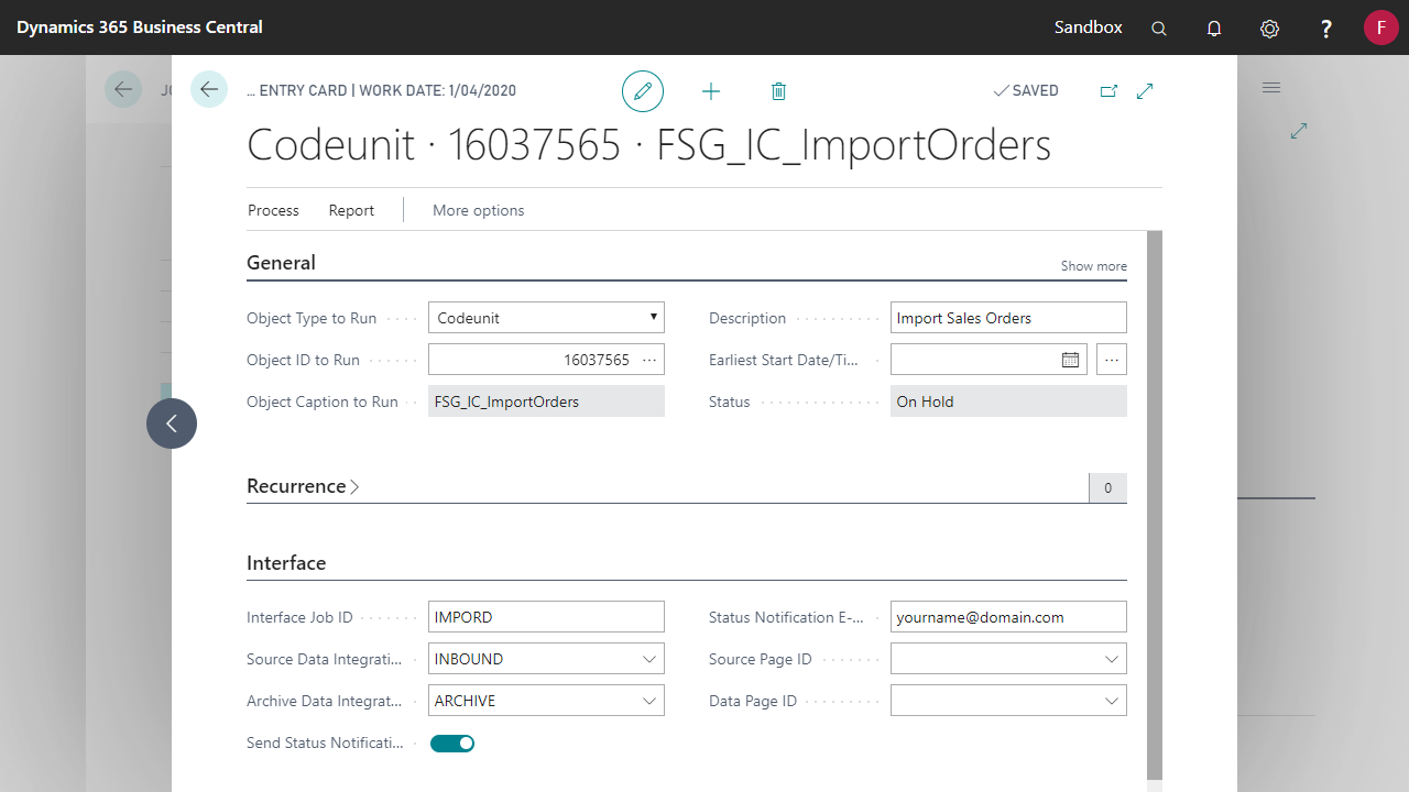 Snapshot 1 of Interface Controller