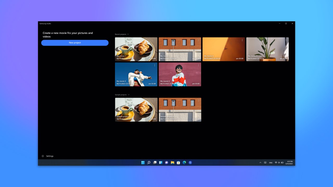 Samsung Studio screenshot
