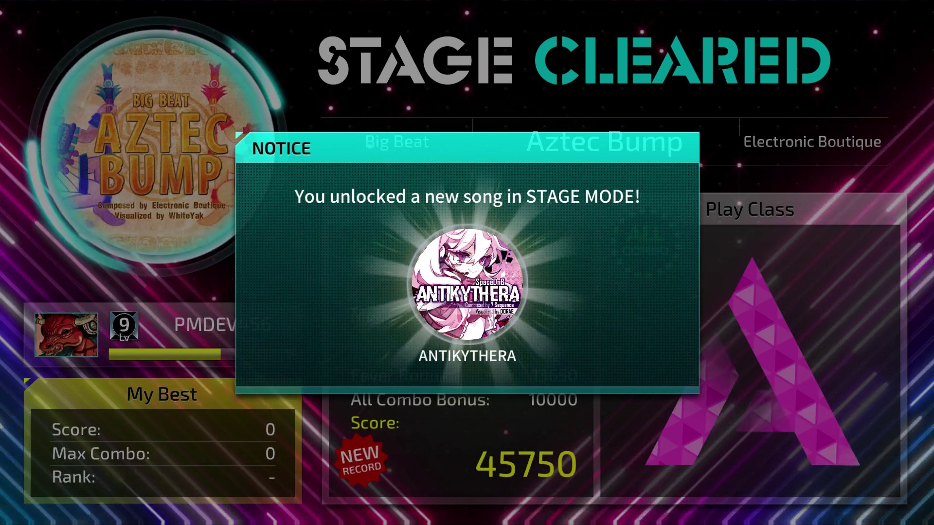 Stages song. Superbeat Xonic.