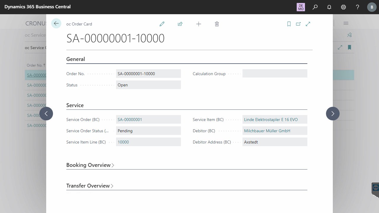 Snapshot 1 of orderbase Time Management - PDA Service