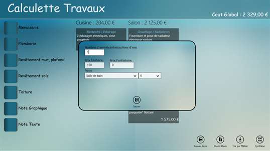 Calculette Travaux screenshot 4