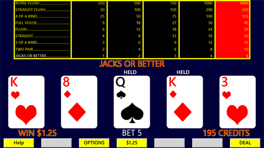 Video Poker Strategy screenshot 1