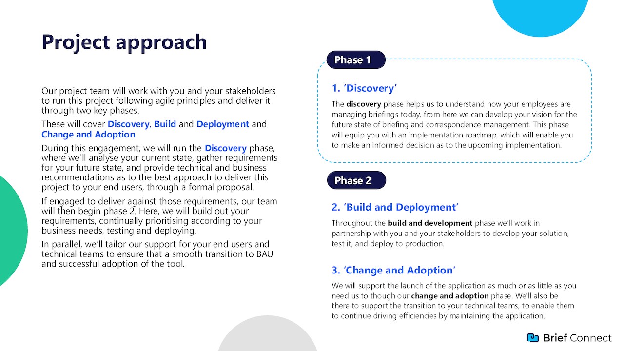Snapshot 2 of Brief Connect (Briefing and Correspondence Platform): 6-Month Implementation