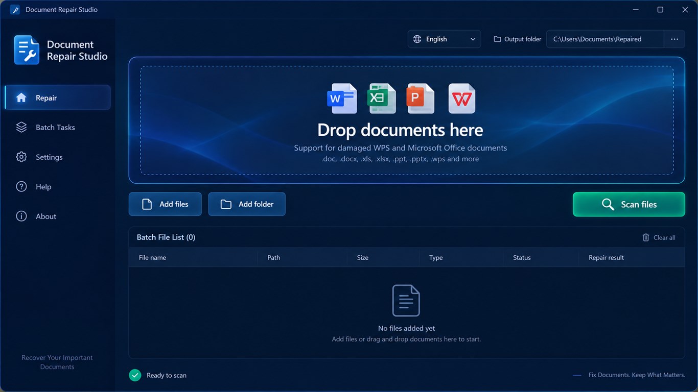 Document Repair Studio screenshot