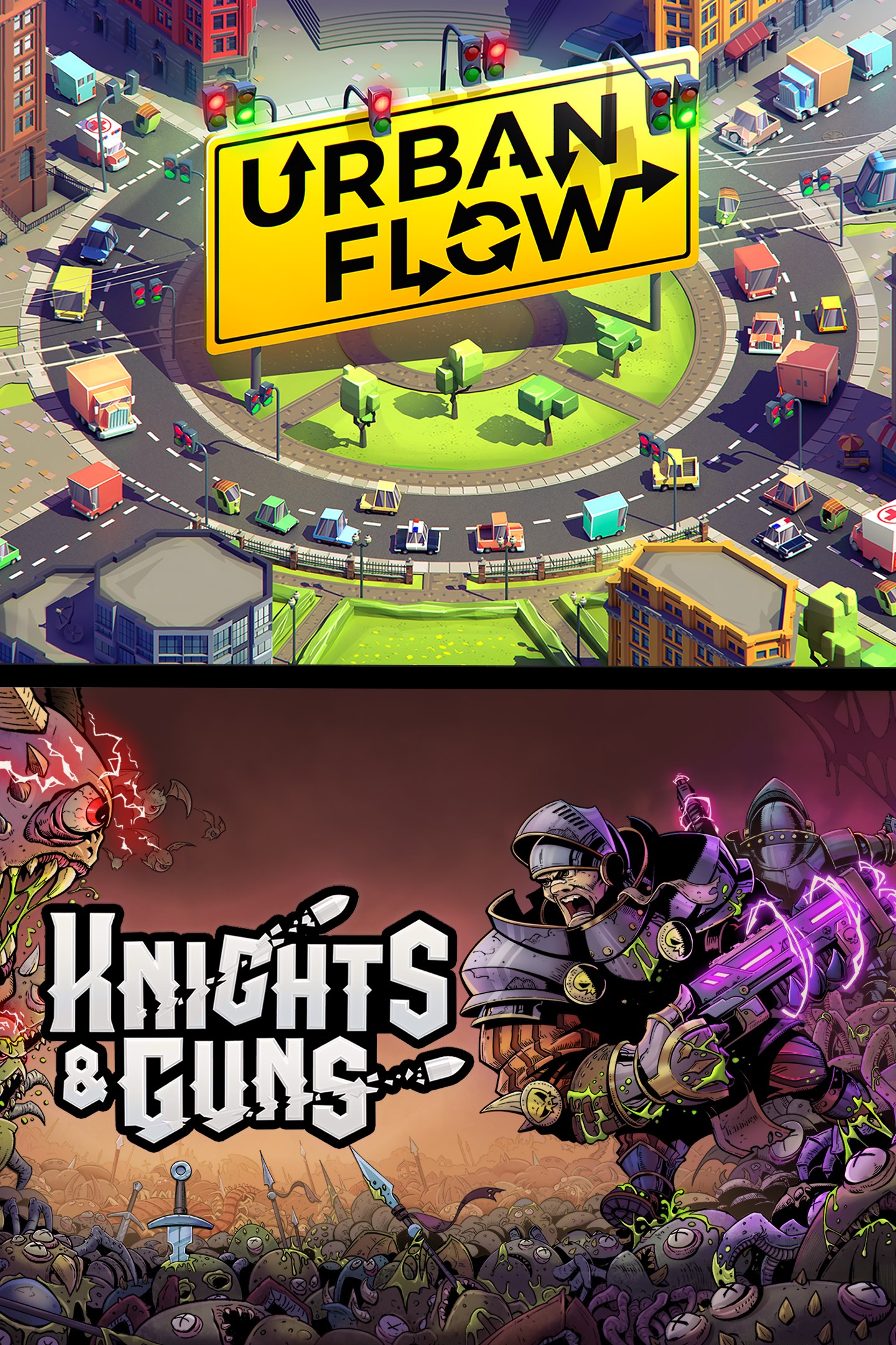 Couch Co-Op: Urban Flow + Knights & Guns image