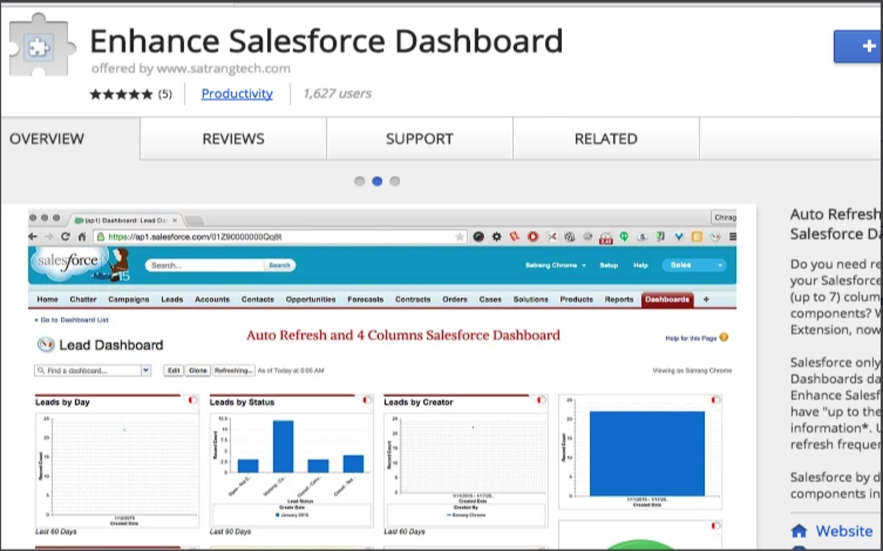 Enhance Salesforce Dashboard