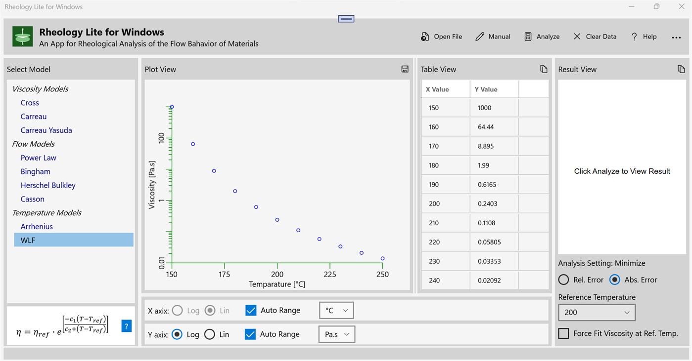 #4. Rheology Lite for Windows (Windows) By: Sumanta Raha