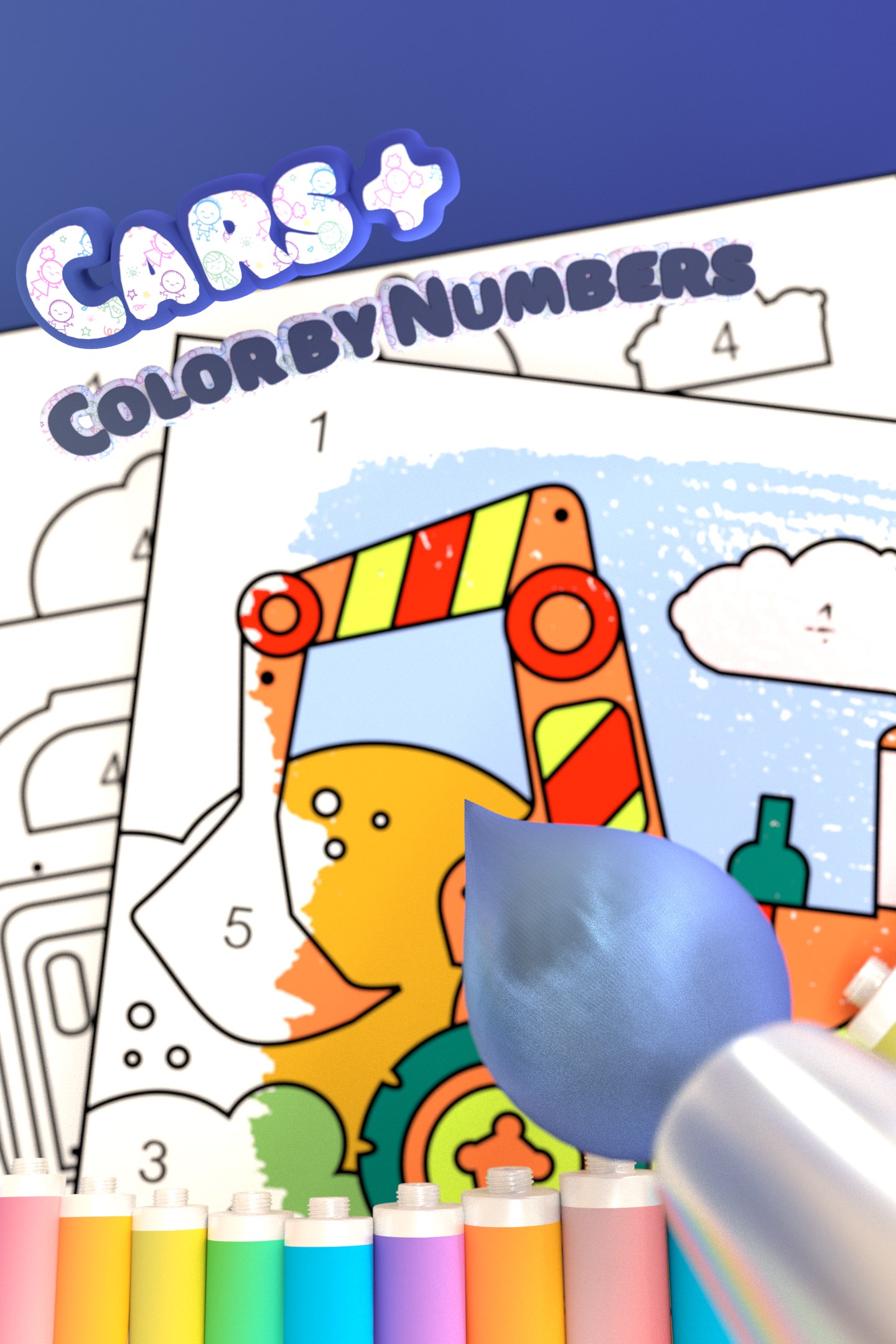 Color by Numbers - Cars +