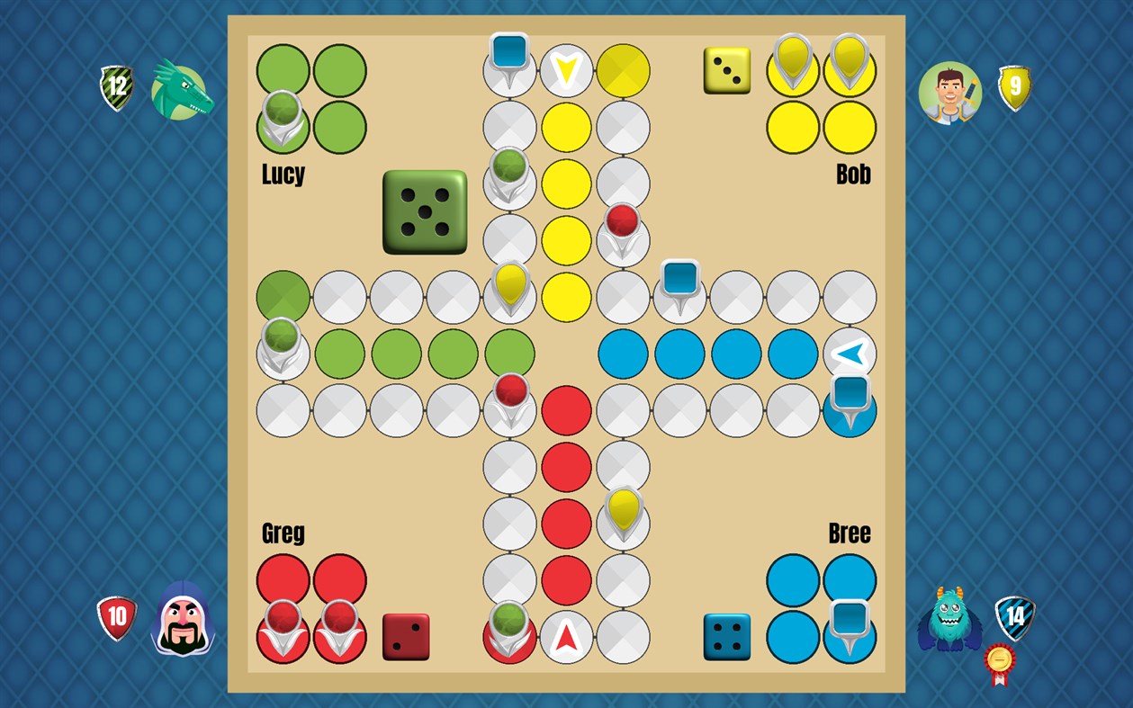 #2. Ludo Pachisi Dice Game (Windows) By: Azodus
