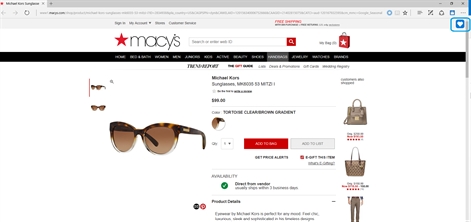 Microsoft Personal Shopping Assistant Screenshot