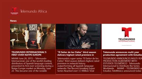 Telemundo Africa screenshot 1