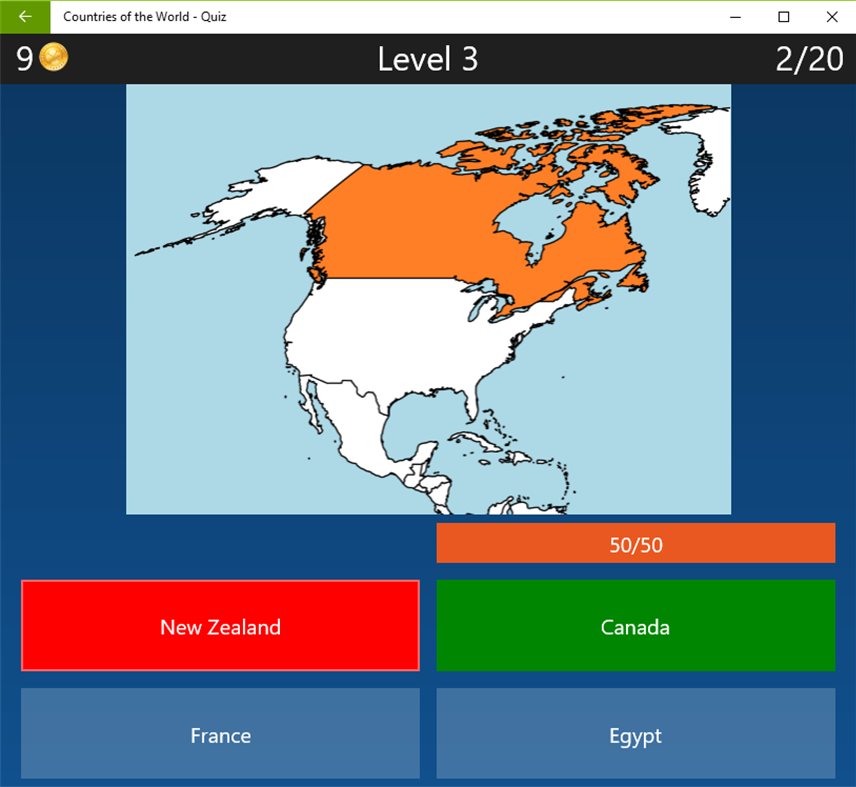 #1. World Quiz - Countries and Flags (Windows) Podle: Julien Wendling