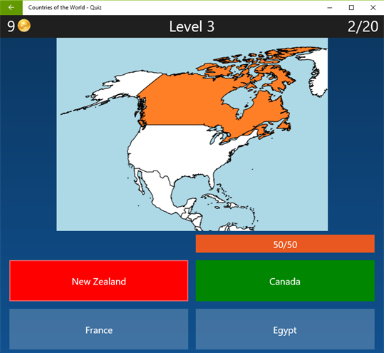 World Quiz - Countries and Flags screenshot 1