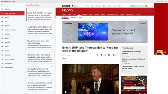News Reader for BBC TV News screenshot 1