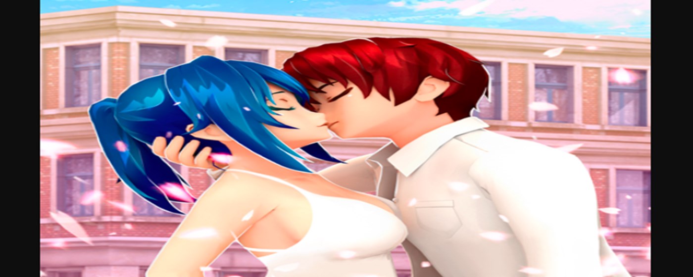 Anime High School Couple Makeover Game marquee promo image
