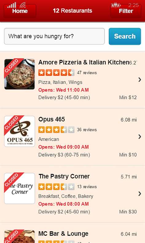 Eat24 - Food Delivery and Takeout Screenshots 2