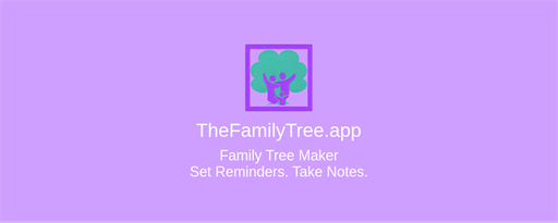 Family Tree Maker (by TheFamilyTree.app) marquee promo image