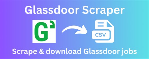 Glassdoor Scraper marquee promo image