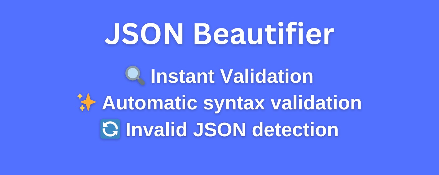 JSON Beautifier & Formatter