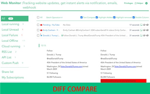 Web Monitor - Real-Time Website Change Alerts