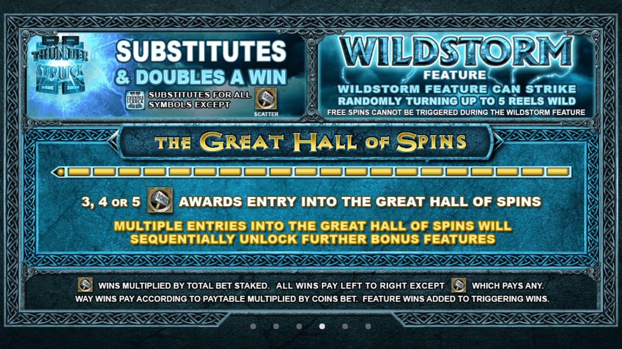 Captura de Pantalla 4 Thunderstruck II Free Casino Slot Machine windows