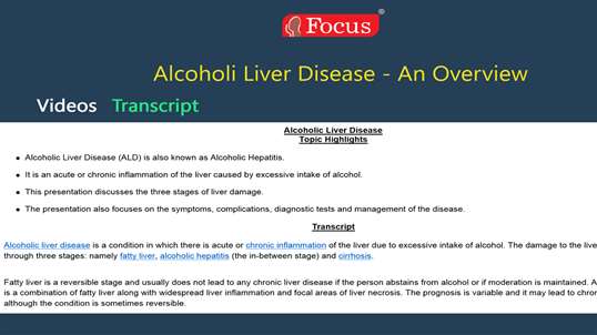 Alcoholic Liver Disease - An Overview screenshot 3