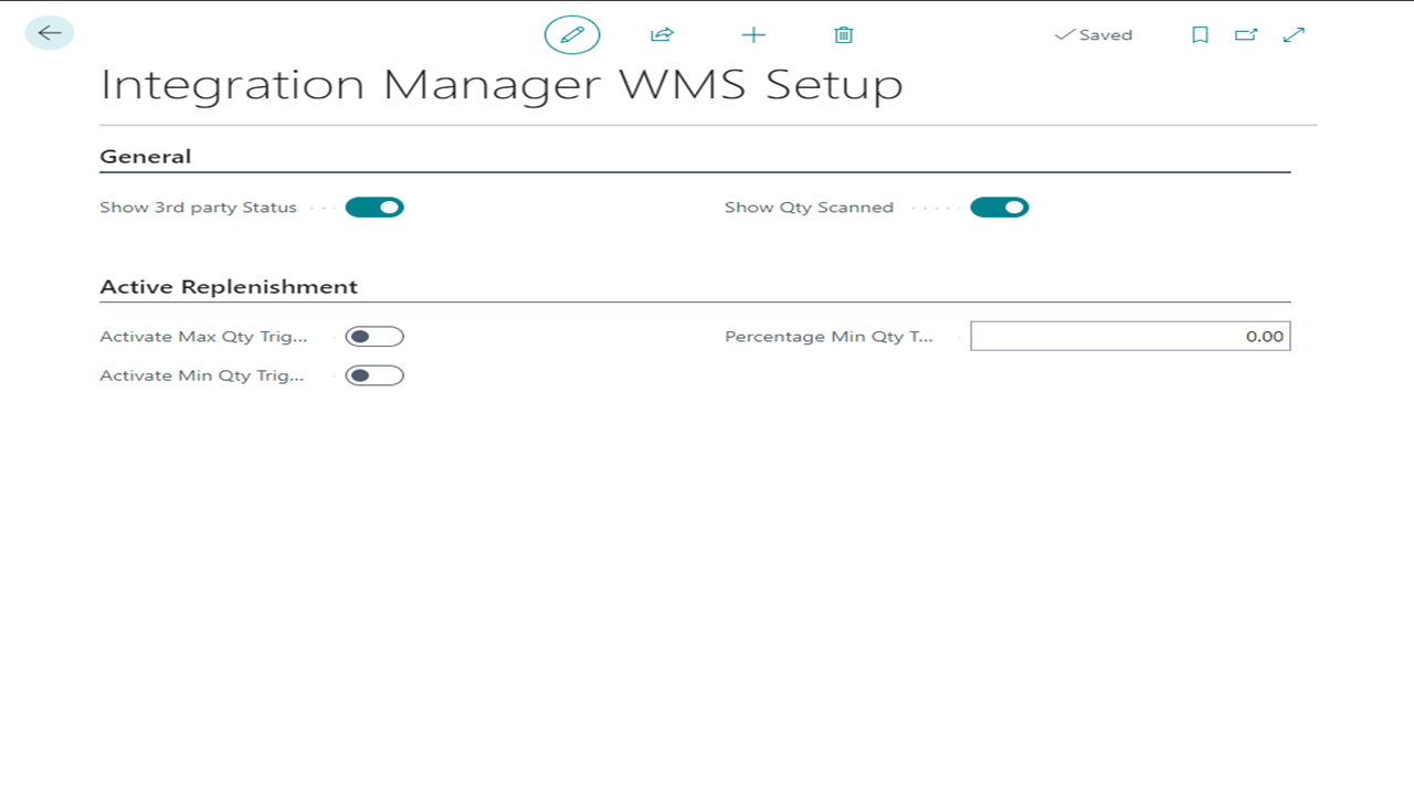 Snapshot 2 of Integration Manager WMS