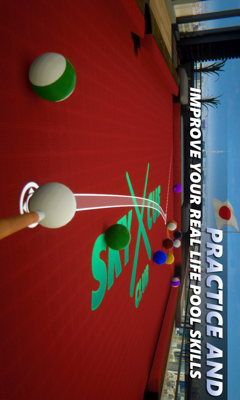 Practice and improve your real life pool skills