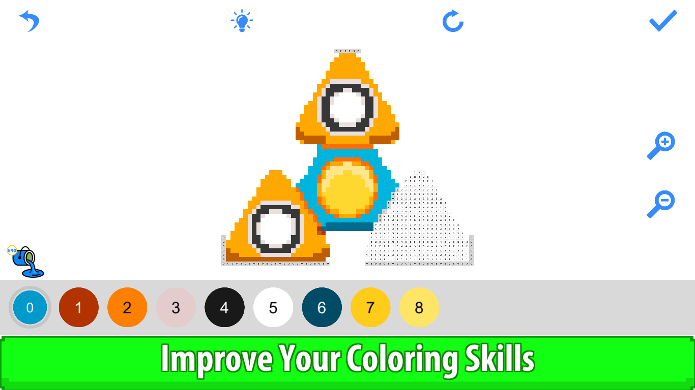 get fidget spinner colornumber  pixel art nocolor