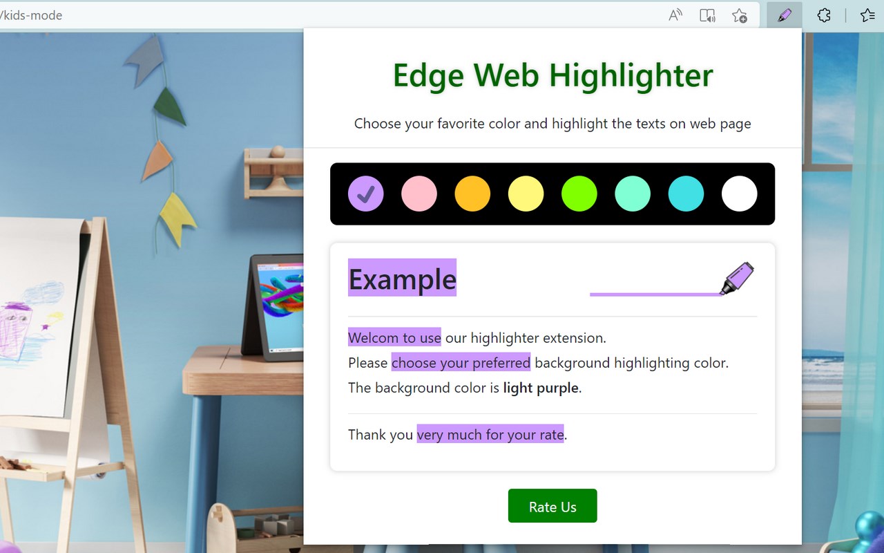 Edge Web Highlighter