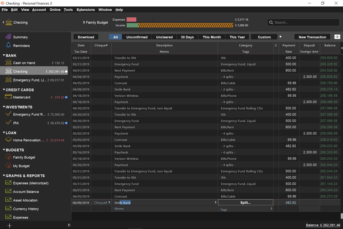 #2. Moneydance (Windows) Door: The Infinite Kind