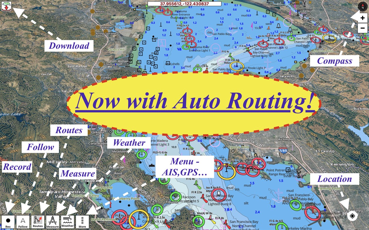 #1. i-Boating : Marine Navigation Charts & Lake Maps GPS (Windows) بواسطة: Bist LLC