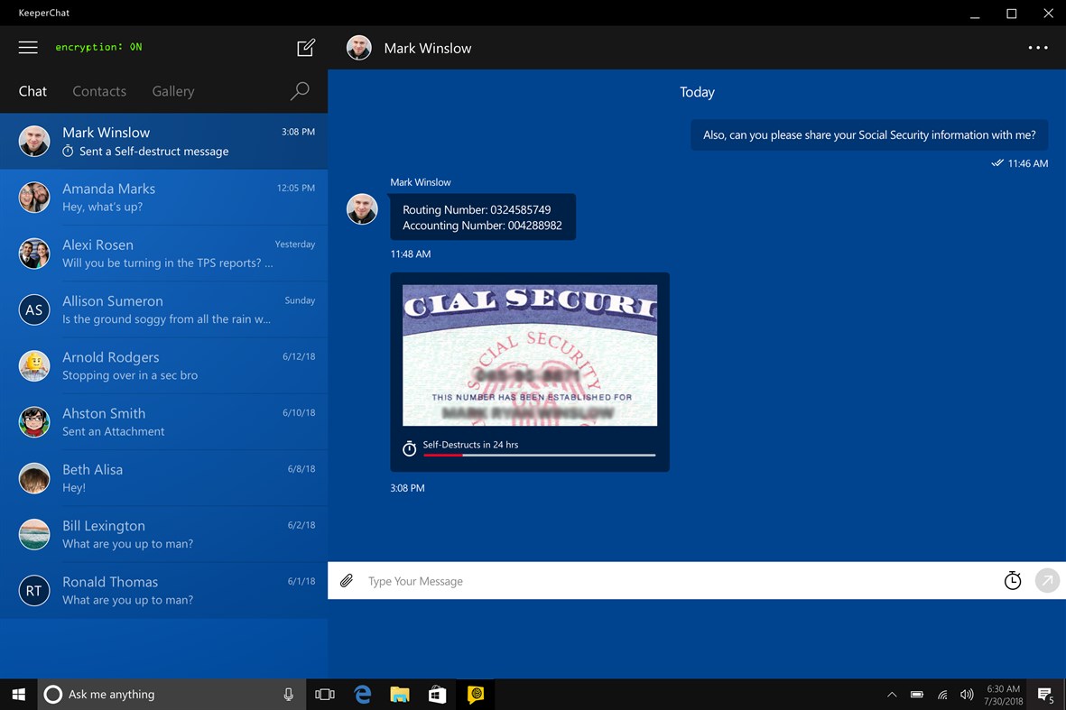 #5. KeeperChat (Windows) 由: Keeper Security Inc