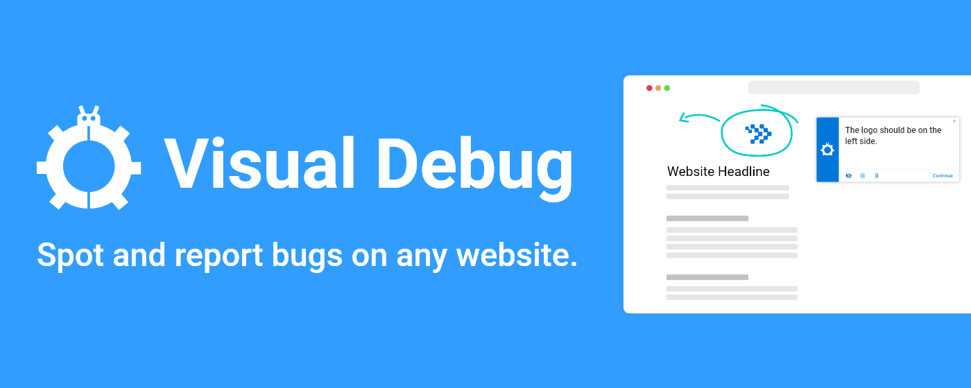 Visual Debug - feedback collection tool marquee promo image